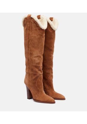 Paris Texas Lavinia 100 suede over-the-knee boots