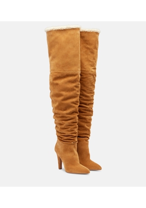 Paris Texas Elsa 100 suede over-the-knee boots