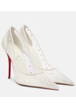 Christian Louboutin Miss Z Degrastrass Perla 100 mesh pumps