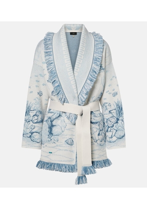 Alanui Deep In The Ocean wool-blend cardigan