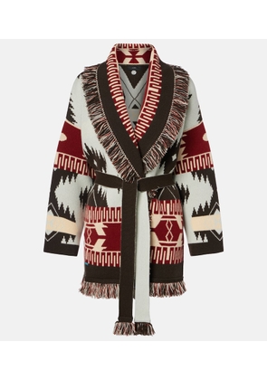 Alanui Icon Jacquard cashmere cardigan
