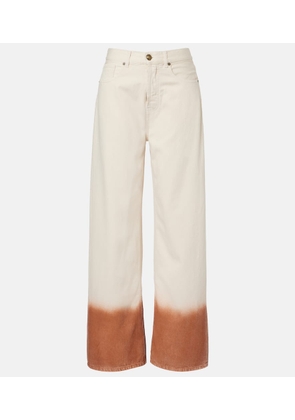 Alanui Shades Of Eden wide-leg jeans