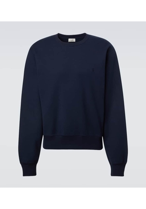 Saint Laurent Cassandre cotton jersey sweatshirt