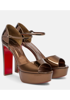 Christian Louboutin Sandaloo 130 leather platform sandals