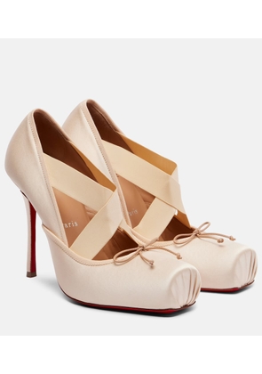 Christian Louboutin Cassiasticina satin pumps