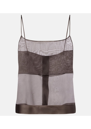 Calvin Klein Collection Carmen sheer silk camisole