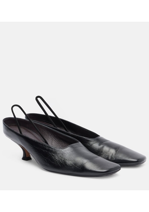 Calvin Klein Collection Anna leather slingback pumps