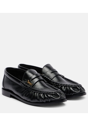 Saint Laurent Leather penny loafers