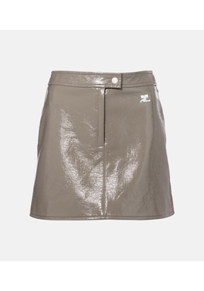 Courreges Vinyl miniskirt