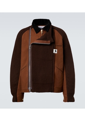 Sacai x Carhartt wool-blend jacket