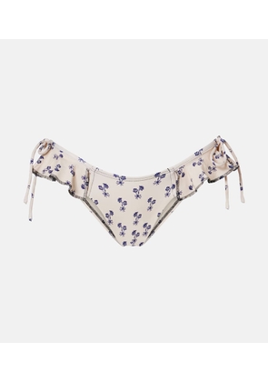 Montce Cynthia floral ruffled bikini bottoms