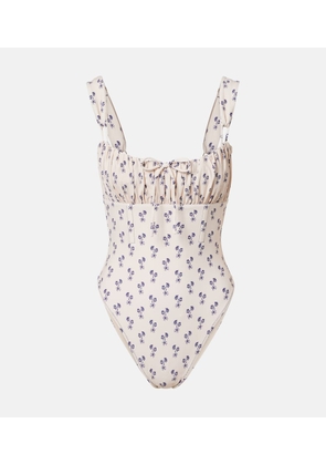 Montce Cynthia floral ruffled swimsuit