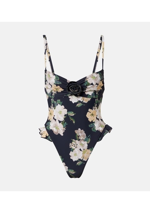Montce Liz floral ruffled swimsuit