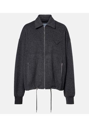 Prada Wool and cashmere blouson jacket