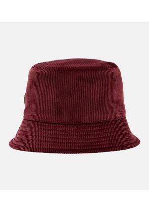 Prada Cotton corduroy bucket hat