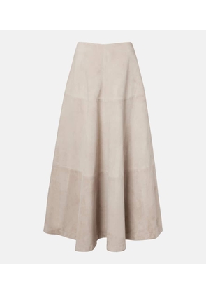 Altuzarra Varda suede maxi skirt