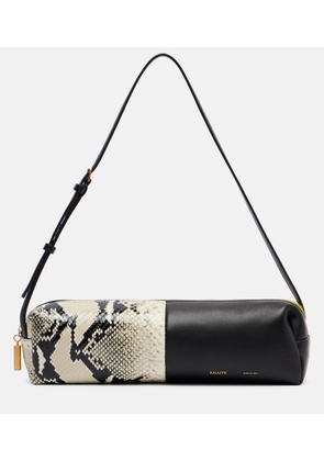 Khaite Kye paneled leather shoulder bag