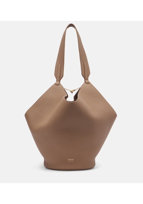 Khaite Lotus Small leather tote bag