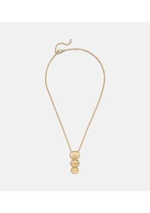 Pamela Zamore Isla Triple Oval 18kt gold chain necklace