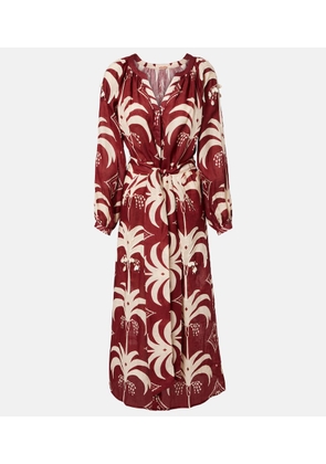 Johanna Ortiz Printed linen maxi dress