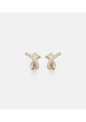 Engelbert 18kt gold (750/1000) earrings with diamonds