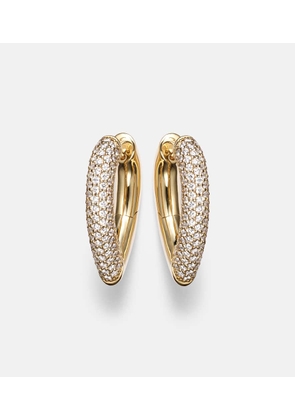 Engelbert Drop Link Medium 18kt gold earrings with diamonds