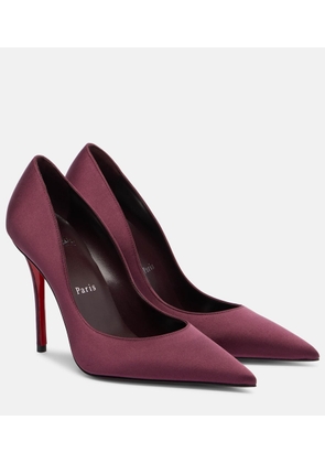 Christian Louboutin Miss Z 100 crepe satin pumps