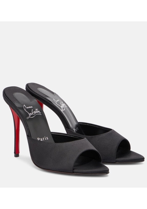 Christian Louboutin Miss Z 100 crepe satin mules