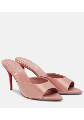 Christian Louboutin Miss Z 80 crepe satin mules