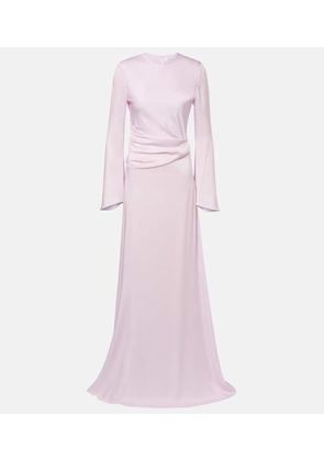 McQueen Draped satin gown