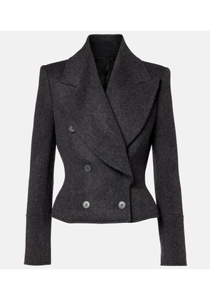 McQueen Double-breasted wool jacket