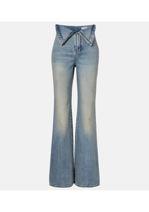McQueen High-rise wide-leg jeans