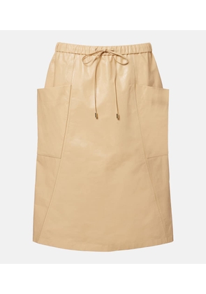 Alaia Leather pencil skirt
