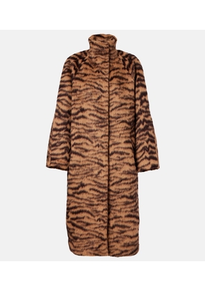 Alaia Wool-blend jacquard coat