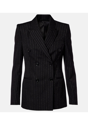 McQueen Pinstripe double-breasted wool blazer