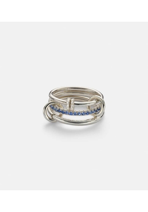 Spinelli Kilcollin Raneth sterling silver ring with sapphires and diamonds