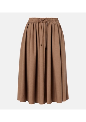 Max Mara Livrea virgin wool midi skirt