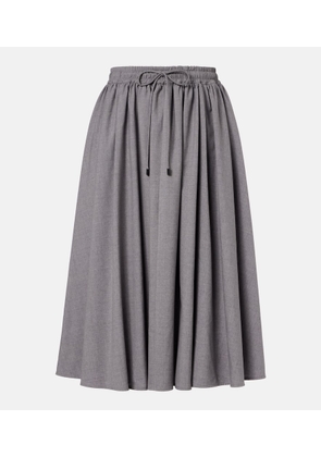 Max Mara Livrea virgin wool midi skirt