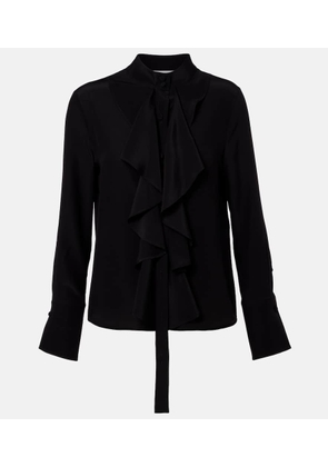 McQueen Ruffled silk blouse