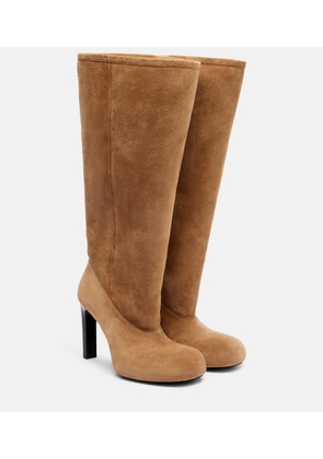 Balenciaga Fargo 80 suede knee-high boots