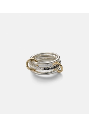 Spinelli Kilcollin Petunia Eclipse sterling silver and 18kt gold ring with diamonds