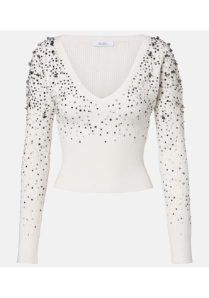 Max Mara Gang embellished wool-blend sweater