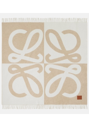Loewe Anagram wool and cashmere blanket