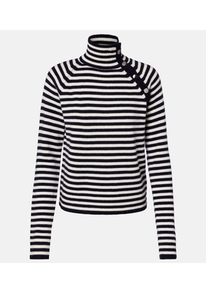 Max Mara Paniere striped cashmere turtleneck top