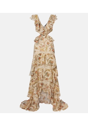 Etro Printed silk-blend maxi dress