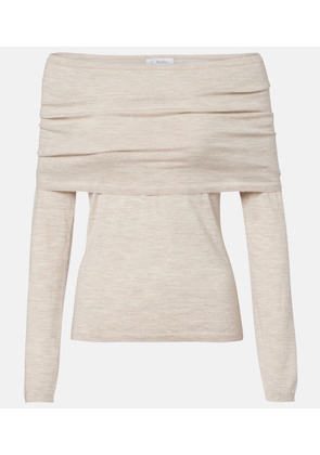 Max Mara Faretra off-shoulder cashmere sweater