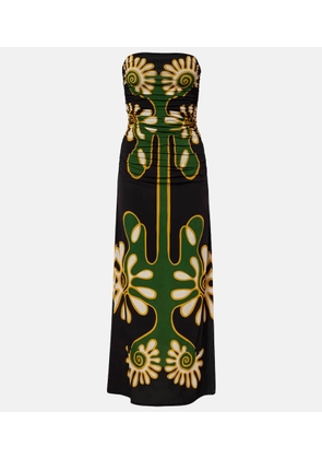 Cala de la Cruz Daphne printed jersey maxi dress