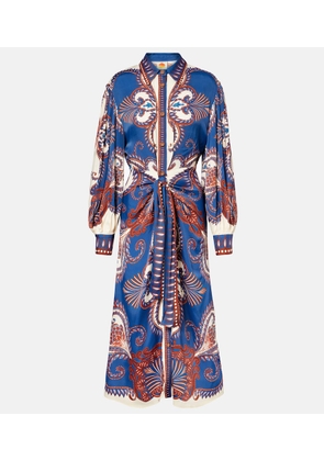 Farm Rio Arabesque Scarf shirt dress