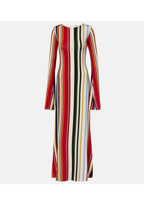 Cala de la Cruz Amay striped jersey maxi dress