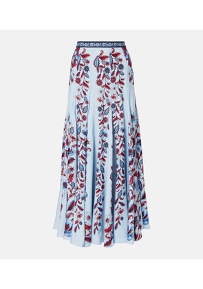 Farm Rio Marcelle pleated maxi skirt